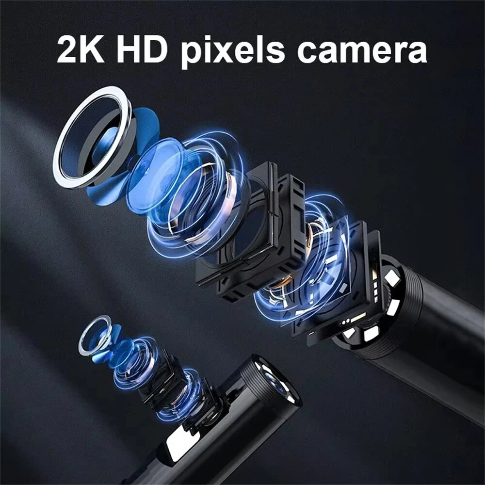WiFi Industrial Endoscope HD Resolution Dual Lens Inspection Tools For Car Repair Pipeline Maintenance Home Appliance Testing Android IOS — view 4