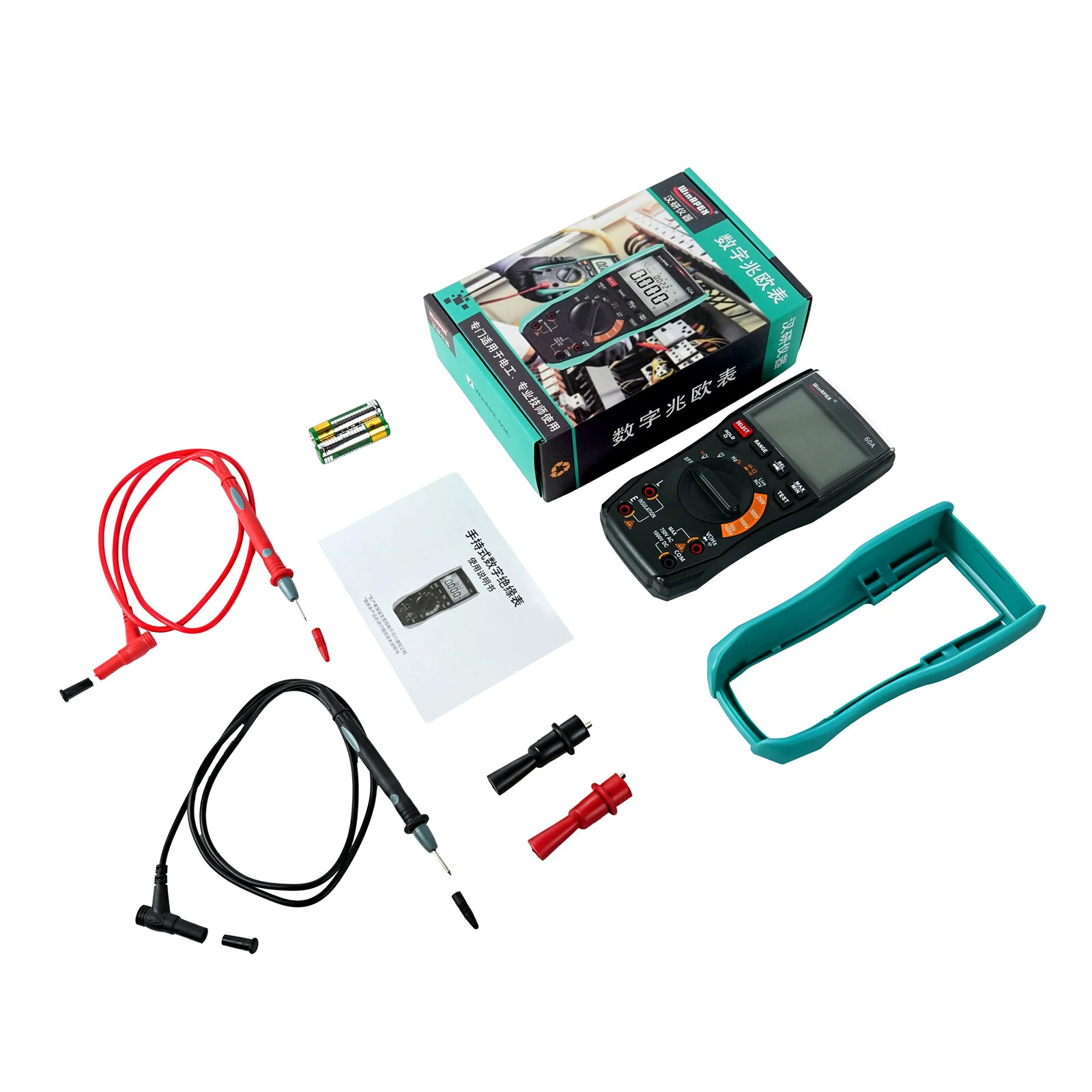 WinAPEX 60A Insulation Resistance Tester Multimeter Two-in-One Multi-function Device True RMS NCV Live Digital Meter — view 6