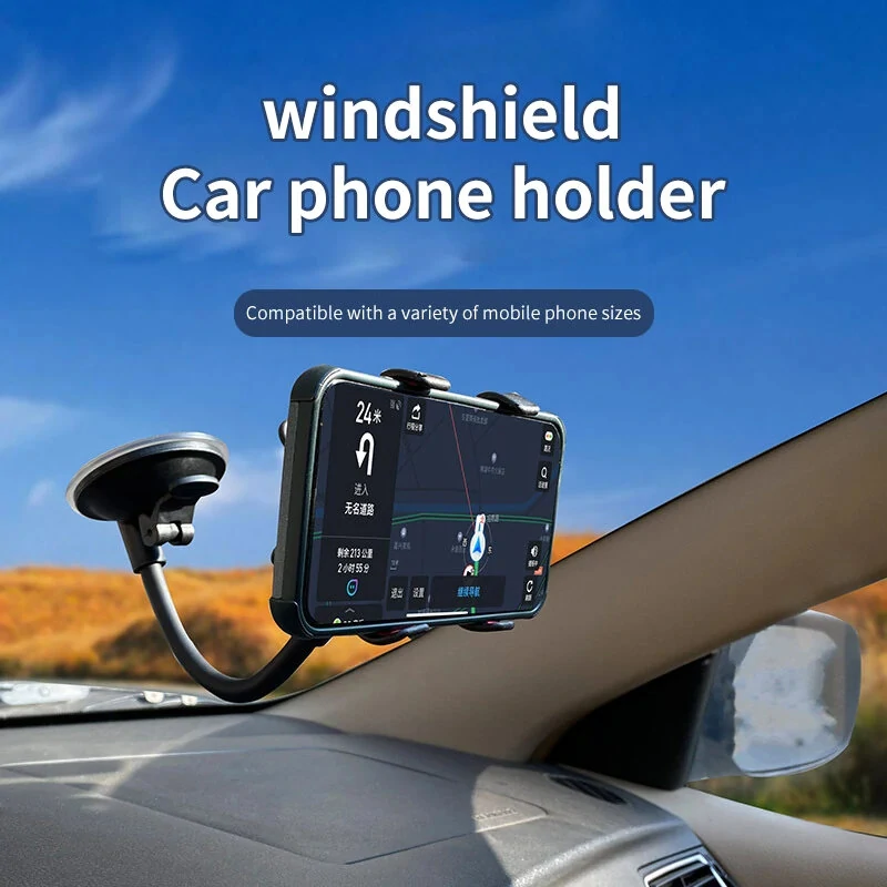 Windshield Car Mobile Phone Holder Splint Suction Cup Lazy Hose Bracket In Car Phone Holder Cell Phone Accessories Phone Stand Holder — view 3