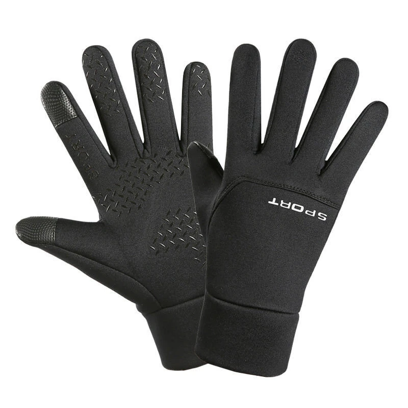 Winter Cycling Gloves Waterproof Outdoor Sports Running Motorcycle Touch Screen Unisex Non-slip Warm Full Finger Gloves