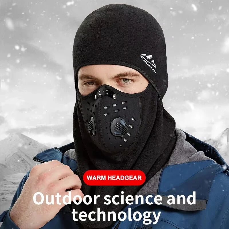 Winter Ski Mask Cycling Cap Fleece Thermal Keep Warm Windproof Cycling Face Mask Balaclava Skiing Fishing Skating Hat Headwear — view 4