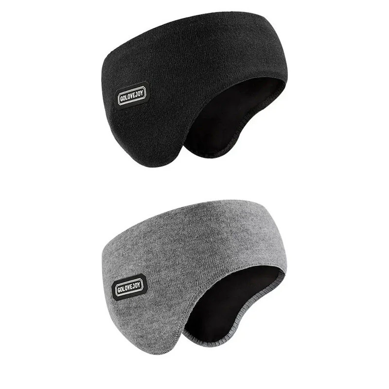Winter Skiing Earmuffs Men Outdoor Sports Riding Windproof Double layer Warm Headwear Earmuffs Ear Warmers Hair Band
