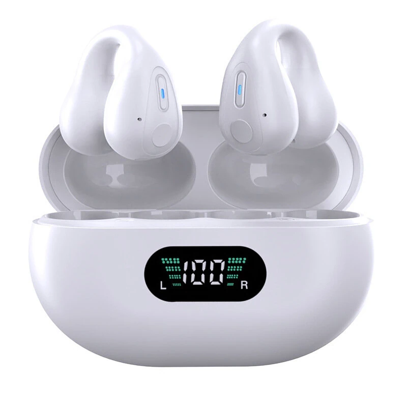 Wireless bluetooth Earphone HiFi Sound HD Calls 36H Playback LED Digital Display Low Game Delay Earclips Sports Headphones