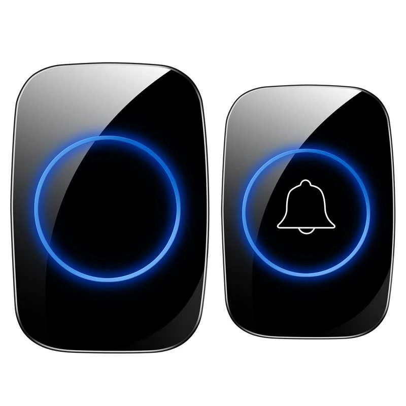 Wireless Doorbell NO battery Waterproof EU Plug LED Light 300M Long Range Smart 433MHz — view 2