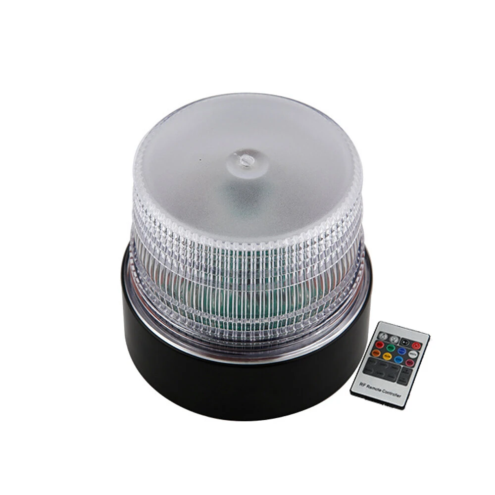 Wireless Remote Control LED Flash Warning Light High Visibility Strong Magnetic Mount Waterproof Signal Light — Pricio
