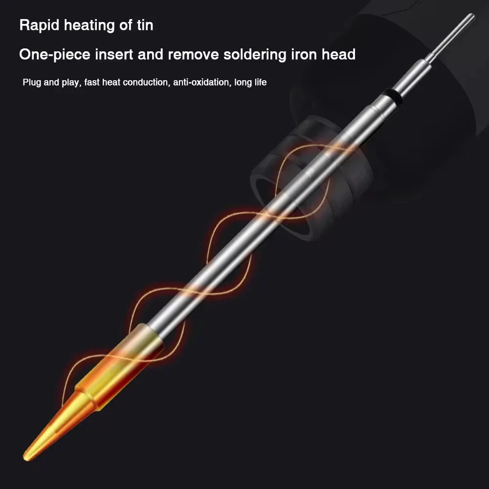 Wireless USB Soldering Iron 8W Adjustable Temperature 300-450°C Type-C Charging High-Capacity Battery Quick Heating Portable Soldering Tool with Accessories — view 11