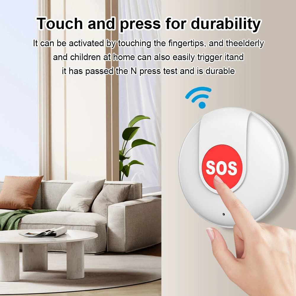 WL-90WT Tuya WiFi SOS Button One Key Emergency Wireless Security Alarm Panic Device for Elderly Kids Home Safety Tuya APP Remote — view 6