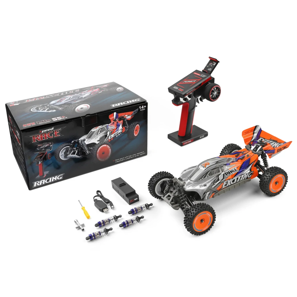 Wltoys 124010 RTR 1/12 2.4G 4WD RC Car 55km/h Off-Road Climbing High Speed Truck Full Proportional Vehicles Models Toys — view 10