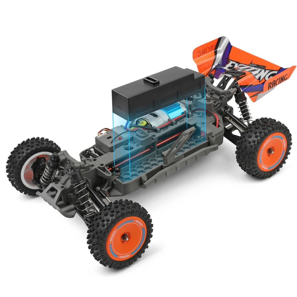 Wltoys 124010 RTR 1/12 2.4G 4WD RC Car 55km/h Off-Road Climbing High Speed Truck Full Proportional Vehicles Models Toys — view 2