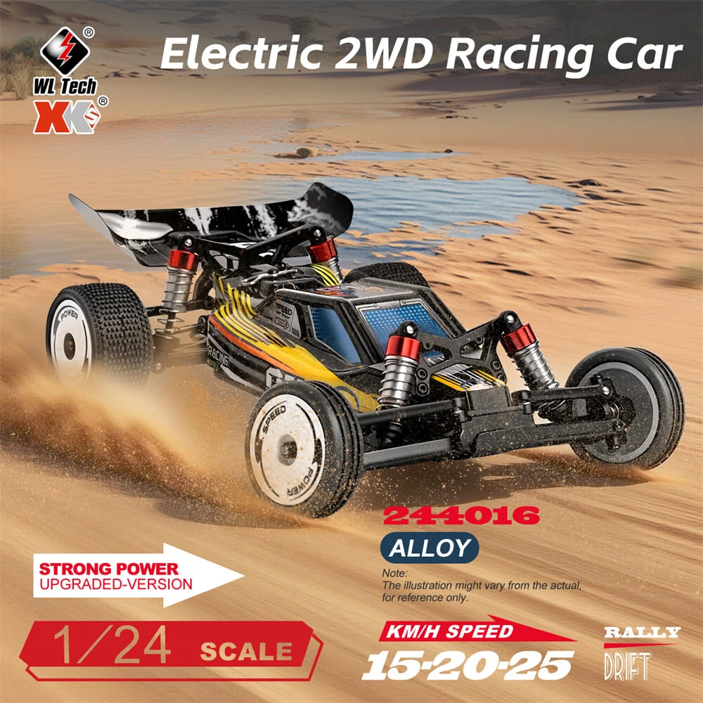 Wltoys 244016 RTR 1/24 2.4G 2WD RC Car Full Proportional High Speed Electric Racer with Gyro Cruise Control Three Speeds Vehicles Models Toys — view 4