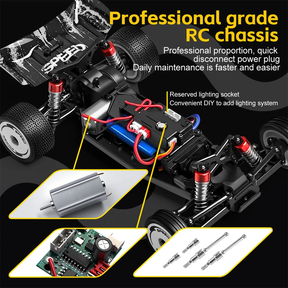 Wltoys 244016 RTR 1/24 2.4G 2WD RC Car Full Proportional High Speed Electric Racer with Gyro Cruise Control Three Speeds Vehicles Models Toys — view 5