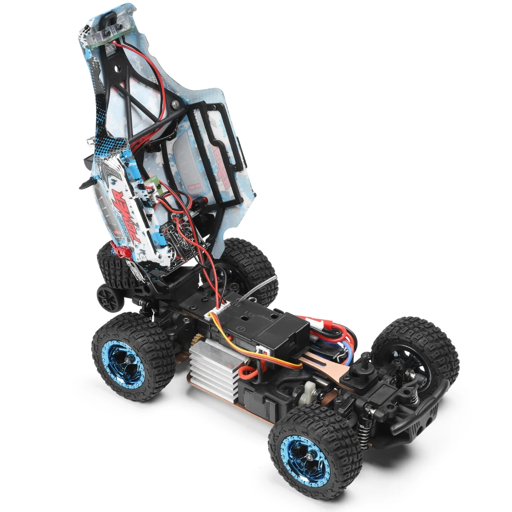 Wltoys 284161 RTR 1/28 2.4G 4WD RC Car Off-Road Climbing High Speed LED Light Truck Full Proportional Vehicles Models Toys — view 3
