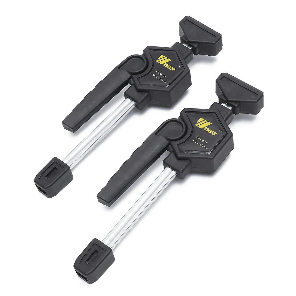 Wnew 2PCS/4PCS MFT Table Clamps Bench Dog Clamps Quick Ratchet Release Speed Squeeze Woodworking Clamp for Workbench 20mm Dog Hole — Wnew