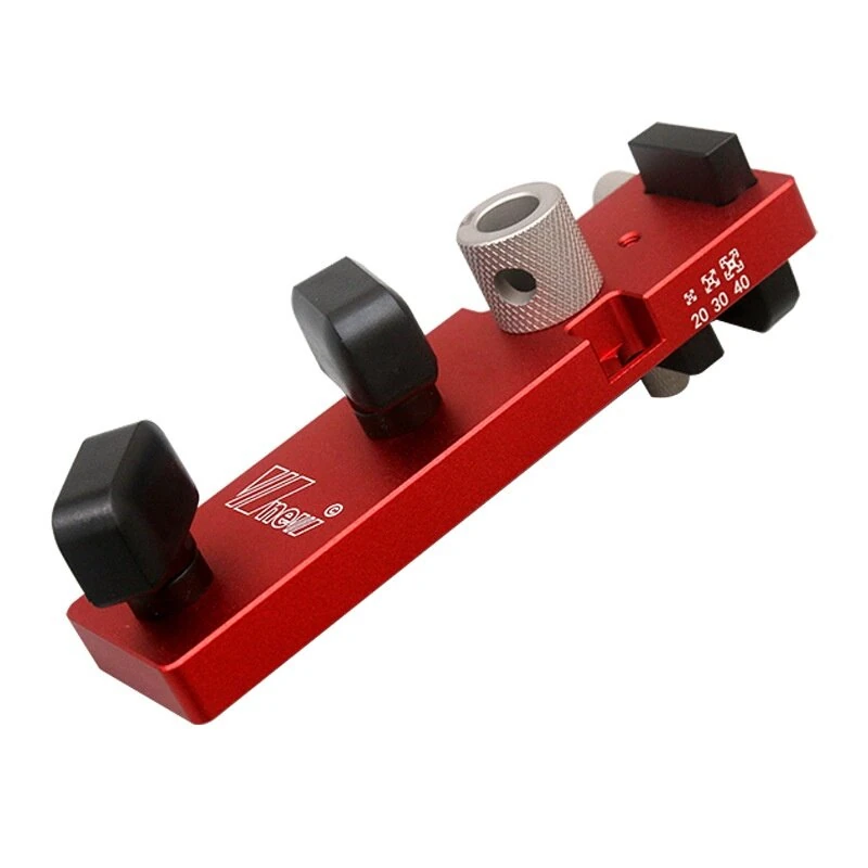 Wnew Aluminum Profile Drill Guide Access Hole Drill Jig With Step Drill Bits for For 2020 2040 3030 3060 European Standard Aluminum Extrusion Profile — view 3