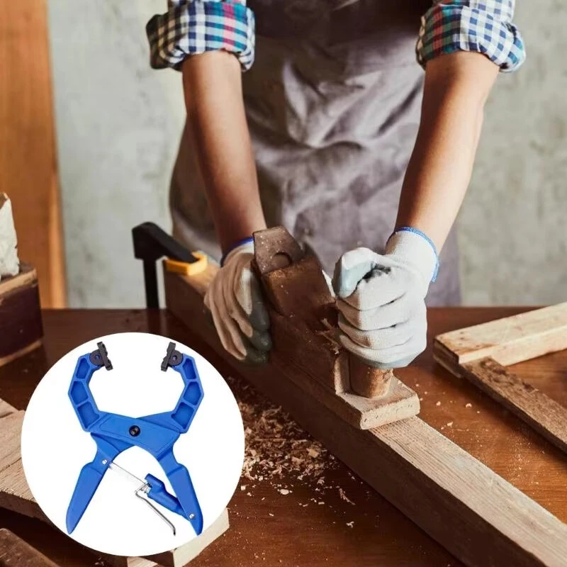 Woodworking G-shaped Spring Clamp Lightweight Adjustable Width C Handheld Jig Multifunctional Flat Head Clamping Retainer Tools — view 4