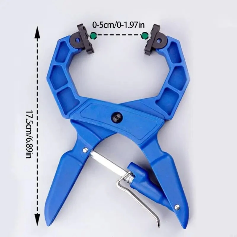 Woodworking G-shaped Spring Clamp Lightweight Adjustable Width C Handheld Jig Multifunctional Flat Head Clamping Retainer Tools — view 6