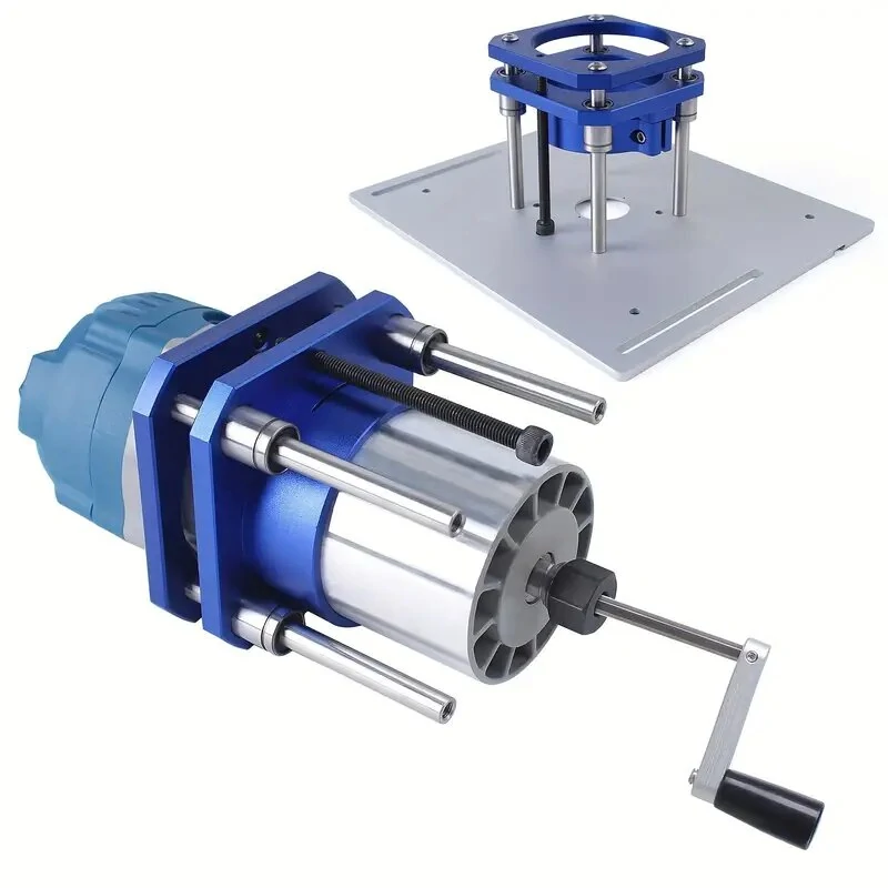 Woodworking Inverted Lifting Base Adjustable 0-54mm Lift Compatible with Outer Diameter 64-65mm Models Great for Milling Grooving Trim and Chamfer Jobs — view 2