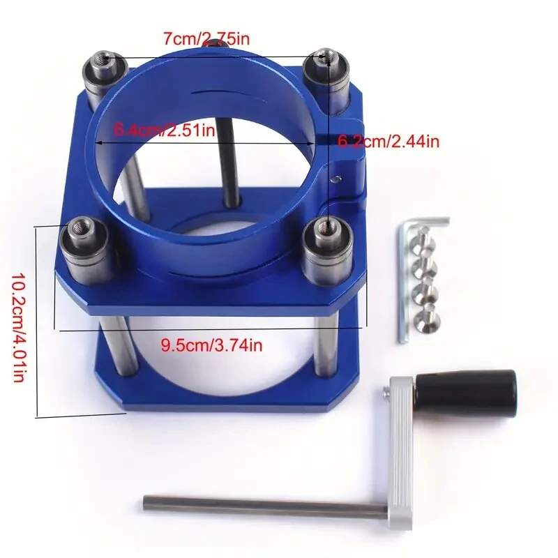 Woodworking Inverted Lifting Base Adjustable 0-54mm Lift Compatible with Outer Diameter 64-65mm Models Great for Milling Grooving Trim and Chamfer Jobs — view 3