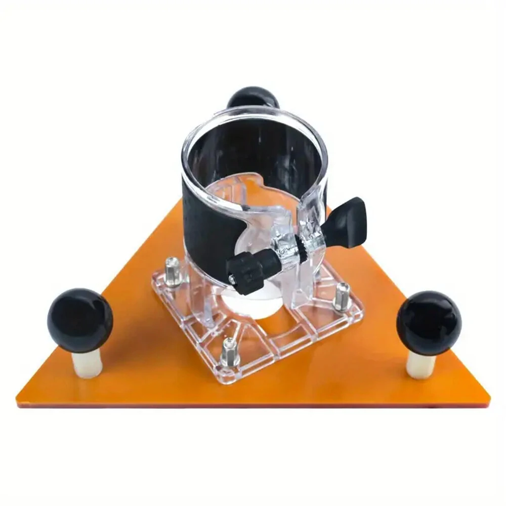 Woodworking Milling Groove Balance Board Flip Plate Trimming Machine Router Base Triangular Plate For Slotting And Chamfering — view 4