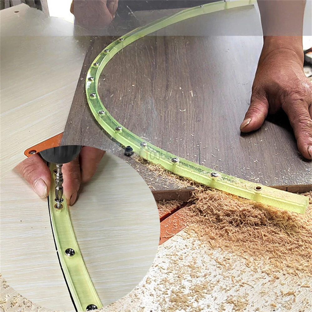 Woodworking Profiling Strip Flexible Curve Template Adjustable and Fixed Complex Shape Contour Woodworking Tool Templates Guide — image 1
