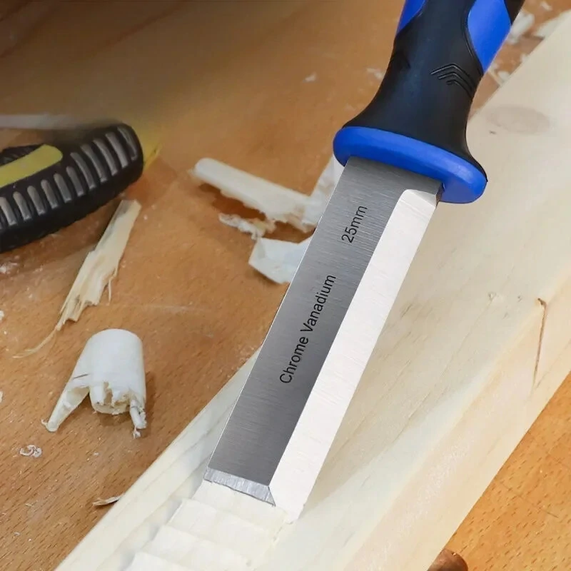 Woodworking Right Angle Chisel Hand Chisel with Hammer Function Multi-functional Slotting Chisel Flat Chisel Carpenter Carving — view 6