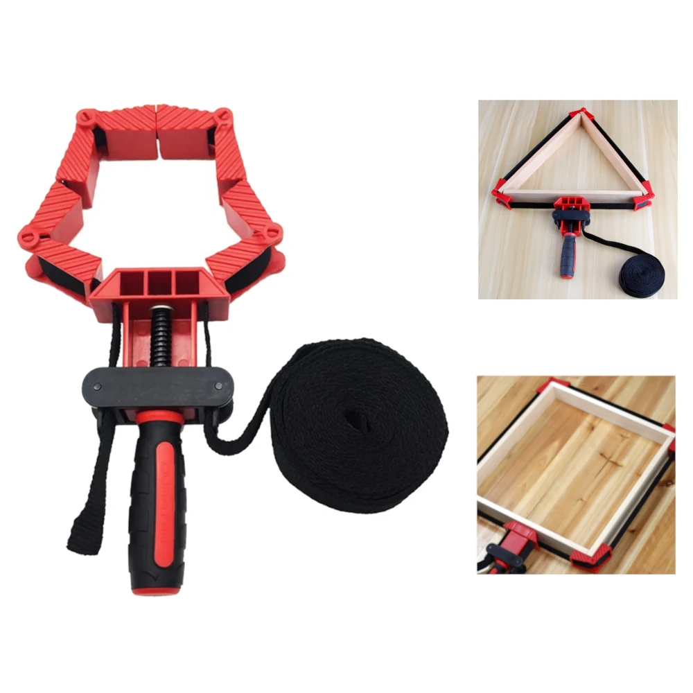 Woodworking Soft Belt Strap Clamp Versatile with Foldable Clamping Blocks Ideal for DIY Projects Round Frame and Irregular Shape Clamping — view 2