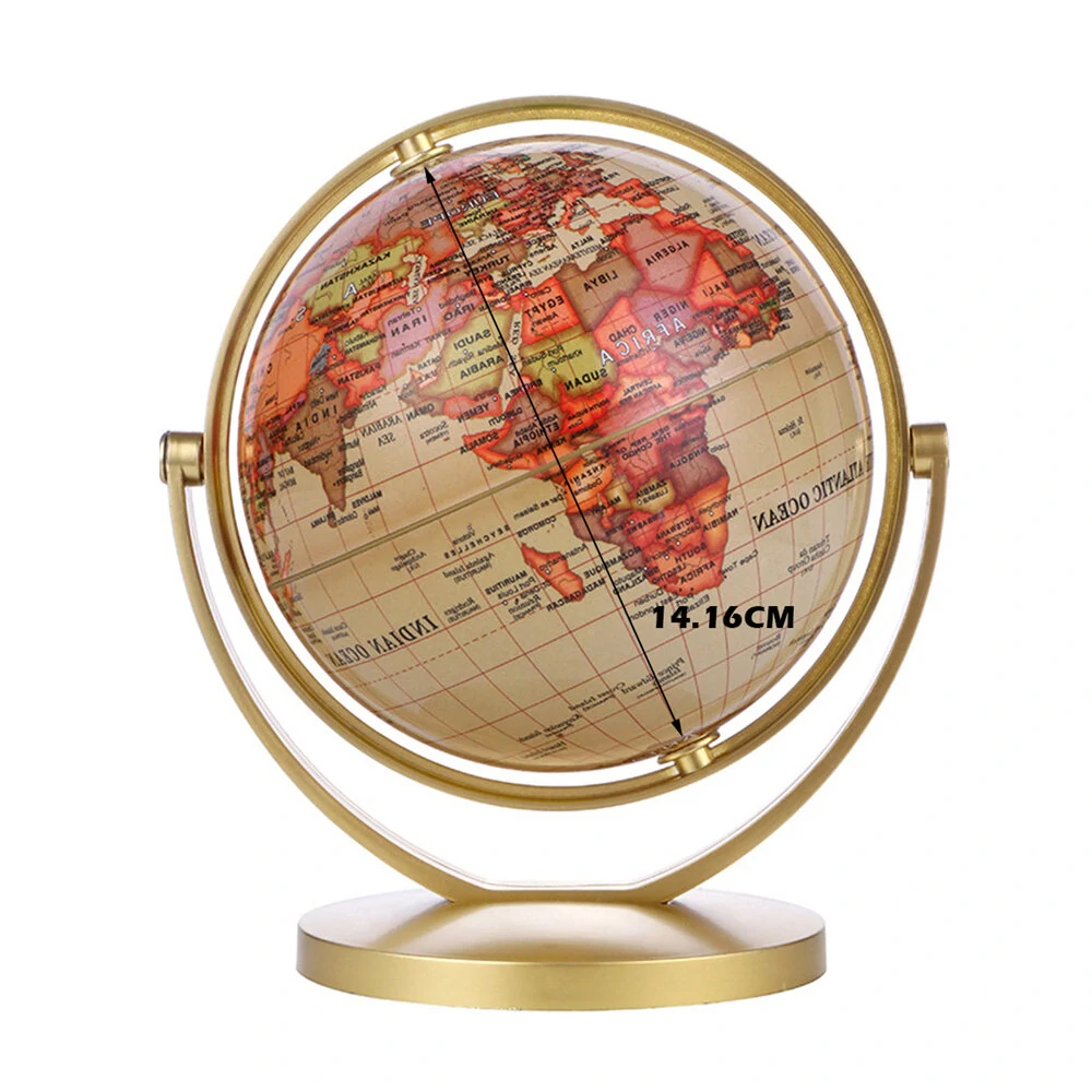 World Globe Map 360°Rotating World Globe Earth Map Geography Education Toy Home Decoration Office Ornament Kids Gift — view 2