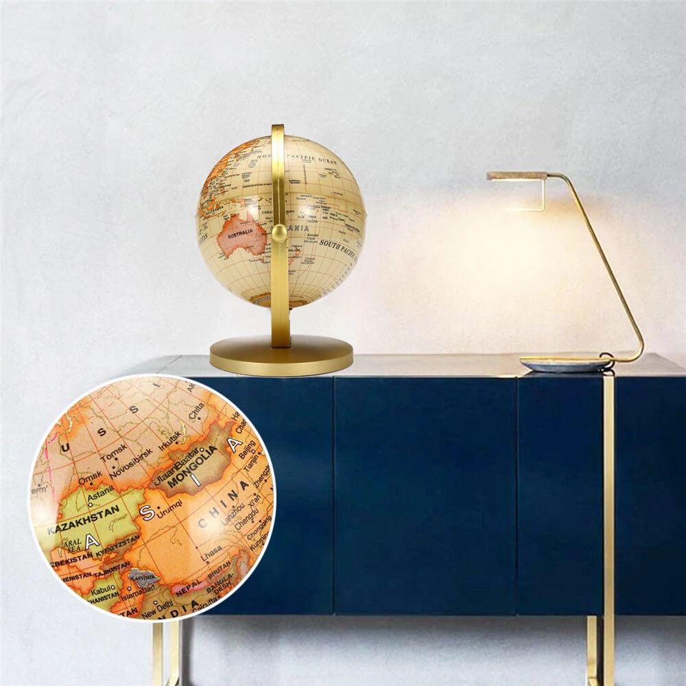World Globe Map 360°Rotating World Globe Earth Map Geography Education Toy Home Decoration Office Ornament Kids Gift — view 4