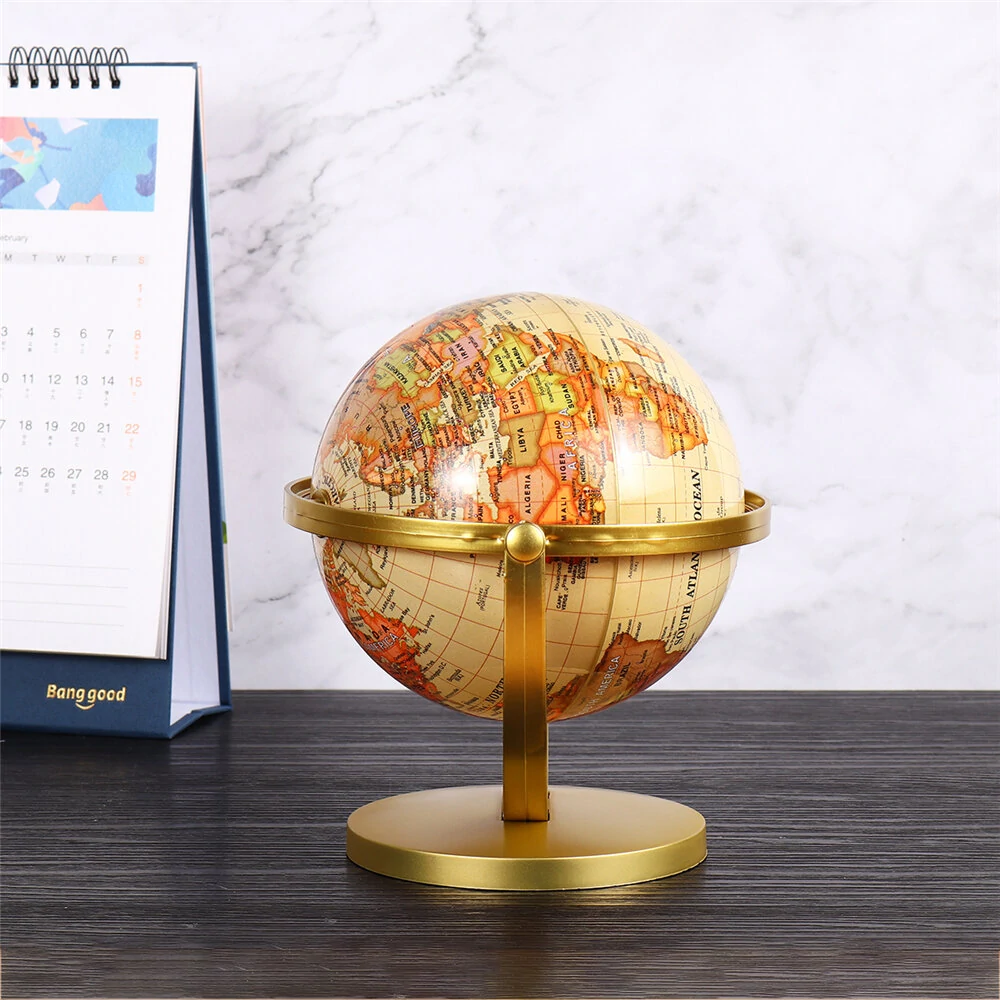 World Globe Map 360°Rotating World Globe Earth Map Geography Education Toy Home Decoration Office Ornament Kids Gift — view 5