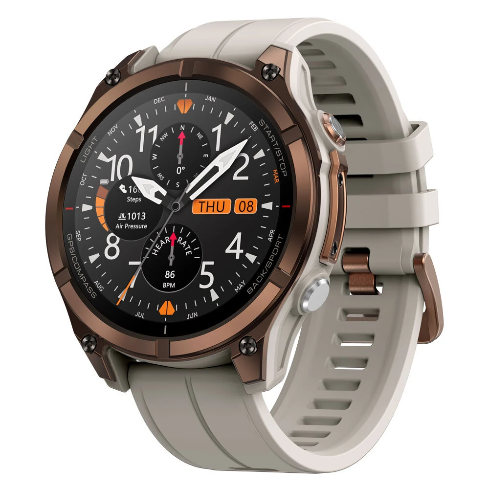 [World Premiere]Zeblaze Stratos 4 Pro 1.43-inch AMOED GPS Downloadable Maps Two-color LED Flashlight 60-days Battery Life bluetooth Call Heart Rate Blood Oxygen Monitor Sleep Monitoring Multi-sport Modes Music Storage Playback 5ATM Waterproof Smart Watch — view 4