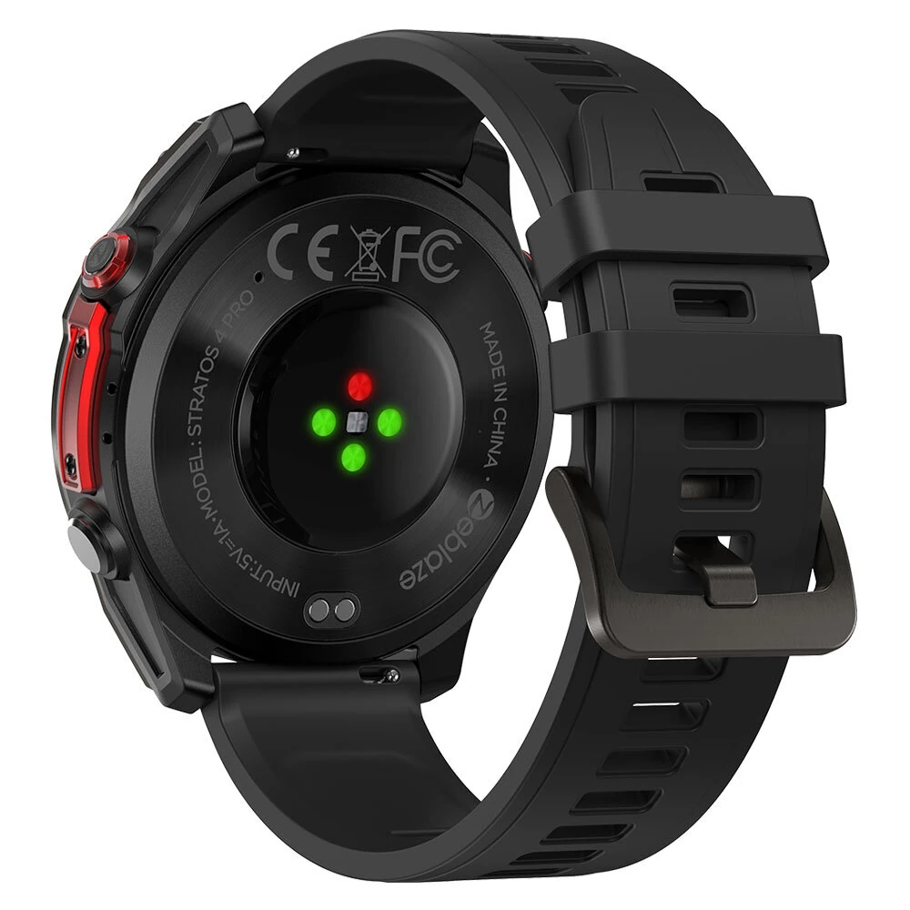 [World Premiere]Zeblaze Stratos 4 Pro 1.43-inch AMOED GPS Downloadable Maps Two-color LED Flashlight 60-days Battery Life bluetooth Call Heart Rate Blood Oxygen Monitor Sleep Monitoring Multi-sport Modes Music Storage Playback 5ATM Waterproof Smart Watch — view 5