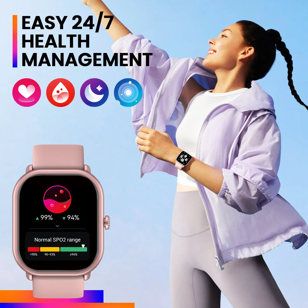 [World Premiere]New Zeblaze GTS 3 Pro Ultra-big HD 415*505pixels AMOLED Screen HiFi Bluetooth Phone Calls Health and Fitness Tracking Smart Watch — view 4