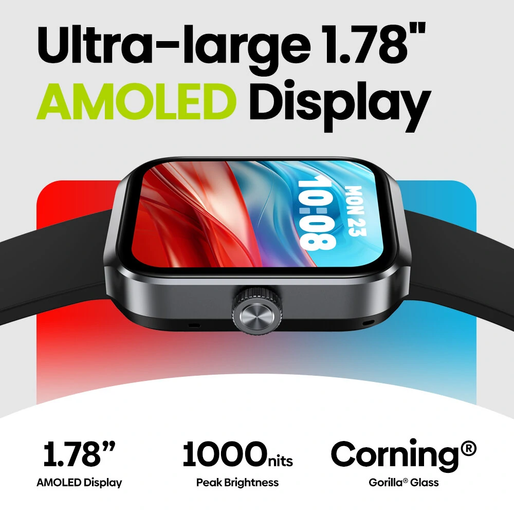 [World Premiere]Zeblaze Beyond 3 Plus Built-in GPS & Route Import 1.78 inch AMOLED 3 ATM Swimming Stainless Steel Navigation Crown Lightweight Heatlh Monitoring Smart Watch — view 4