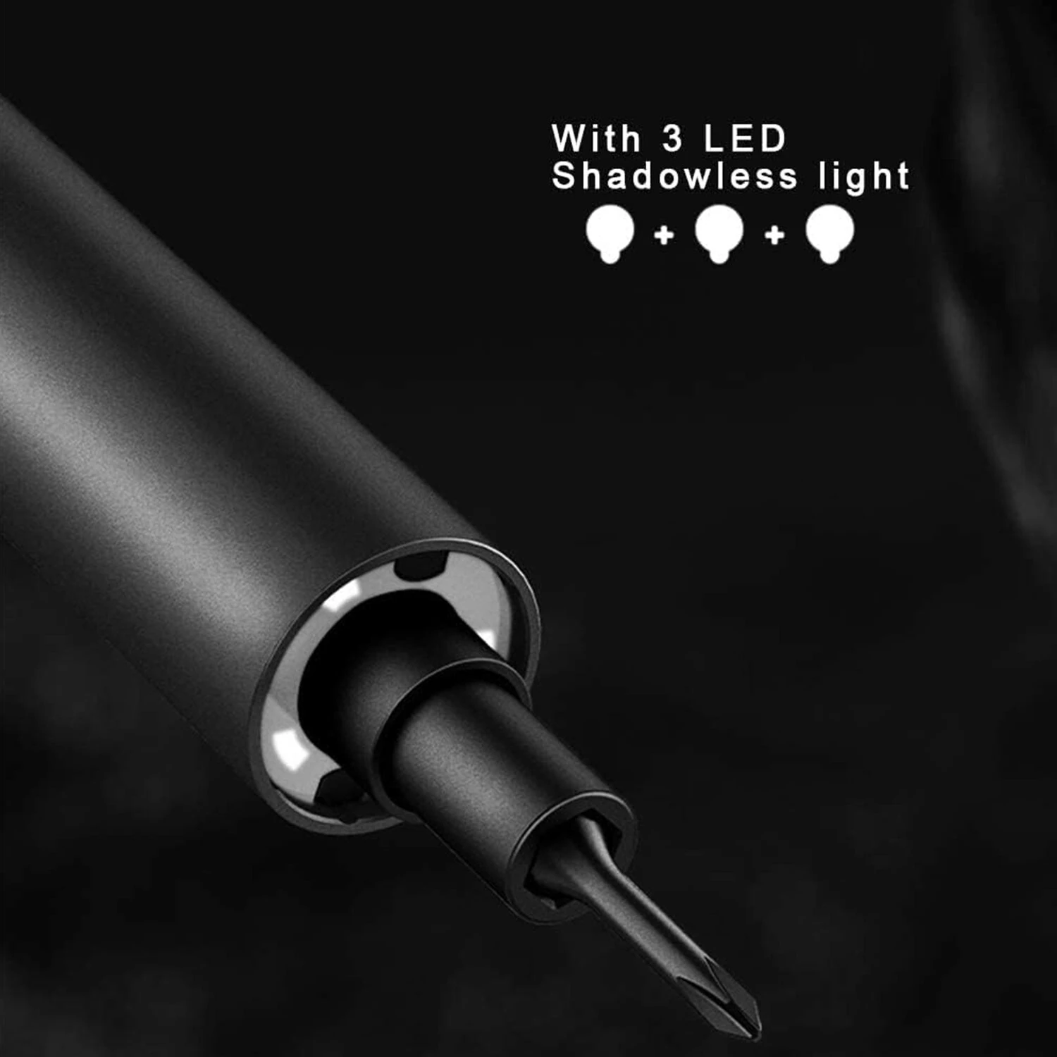 Wowstick 1F+ Electric Screwdriver 64 in 1 Dual Mode Cordless 3 LED Lights Lithium-ion Battery Alloy Steel Tri-Angle Screw Bits — view 4