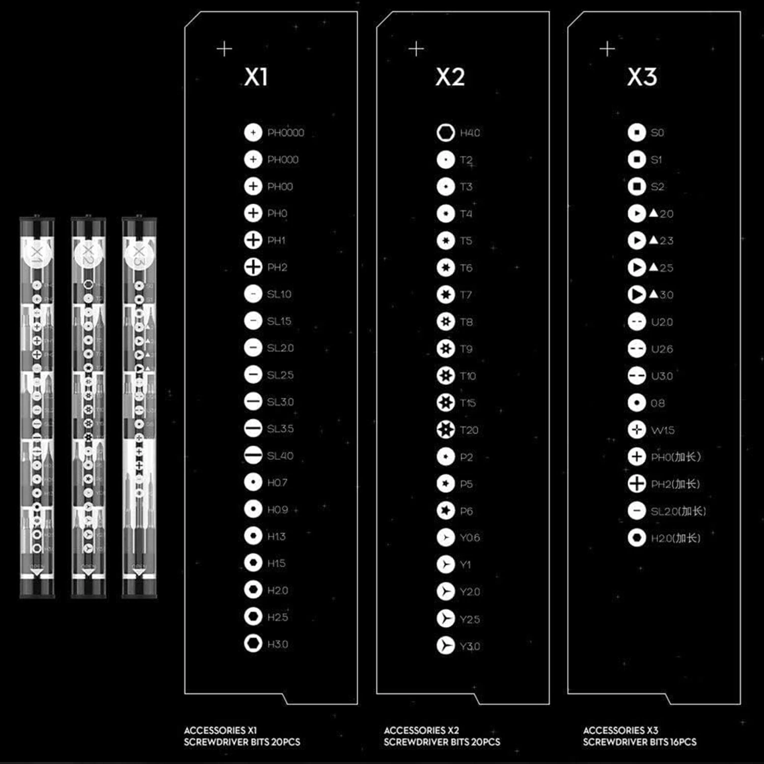 Wowstick 1F+ Electric Screwdriver 64 in 1 Dual Mode Cordless 3 LED Lights Lithium-ion Battery Alloy Steel Tri-Angle Screw Bits — view 6