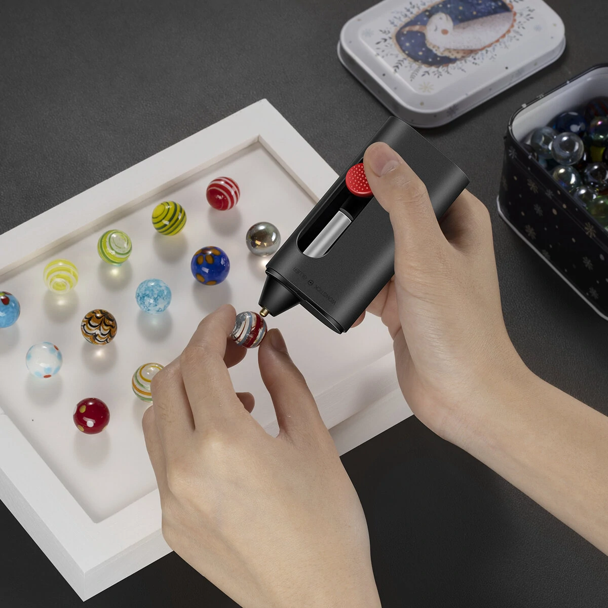 WOWSTICK GLUER 3.7V 2000mAh 160℃ Mini Hot Glue Pen Lithium-Powered Portable All-Aluminum DIY Crafts Type-C Charging — view 9