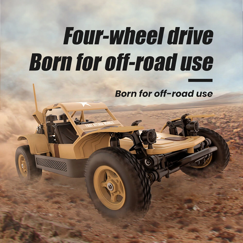 WPL WP14 RTR 1/16 2.4G 4WD RC Car Off-Road Truck Full Proportional Fast Attack Vehicles Model Toys — view 7