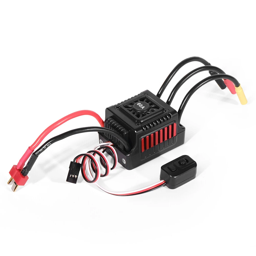 WSDT-60A RC Sensorless brushless waterproof ESC With Programming Card Combination Set for 1/10 RC Car — view 8