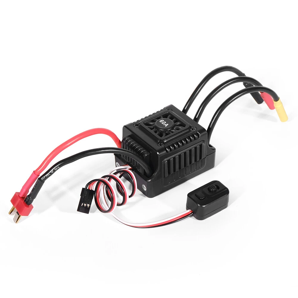 WSDT-60A RC Sensorless brushless waterproof ESC With Programming Card Combination Set for 1/10 RC Car — view 9