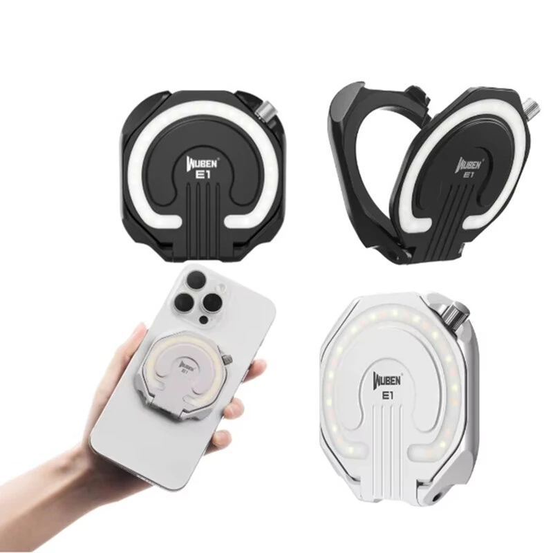 WUBEN E1 300 Lumens LED Photography Selfie Light for Phone Outdoor Camping 3 Light Modes Rechargeable Magnetic Portable Ring Fill Light EDC Mini Keychain Flashlight — view 11