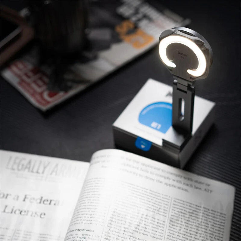 WUBEN E1 300 Lumens LED Photography Selfie Light for Phone Outdoor Camping 3 Light Modes Rechargeable Magnetic Portable Ring Fill Light EDC Mini Keychain Flashlight — view 6