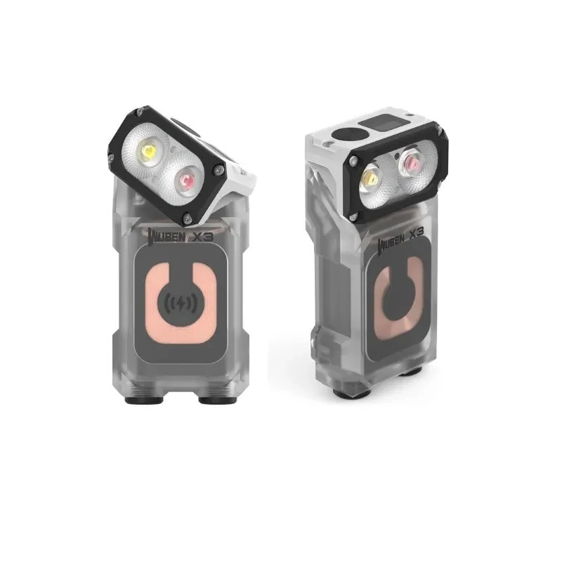 WUBEN X3 Owl 700LM Mini LED Keychain Flashlight 180° Rotating Head Best EDC Flashlight Wireless Charging Base Ultra-light Weight Mini Torch Camping Tent Lamp — view 4