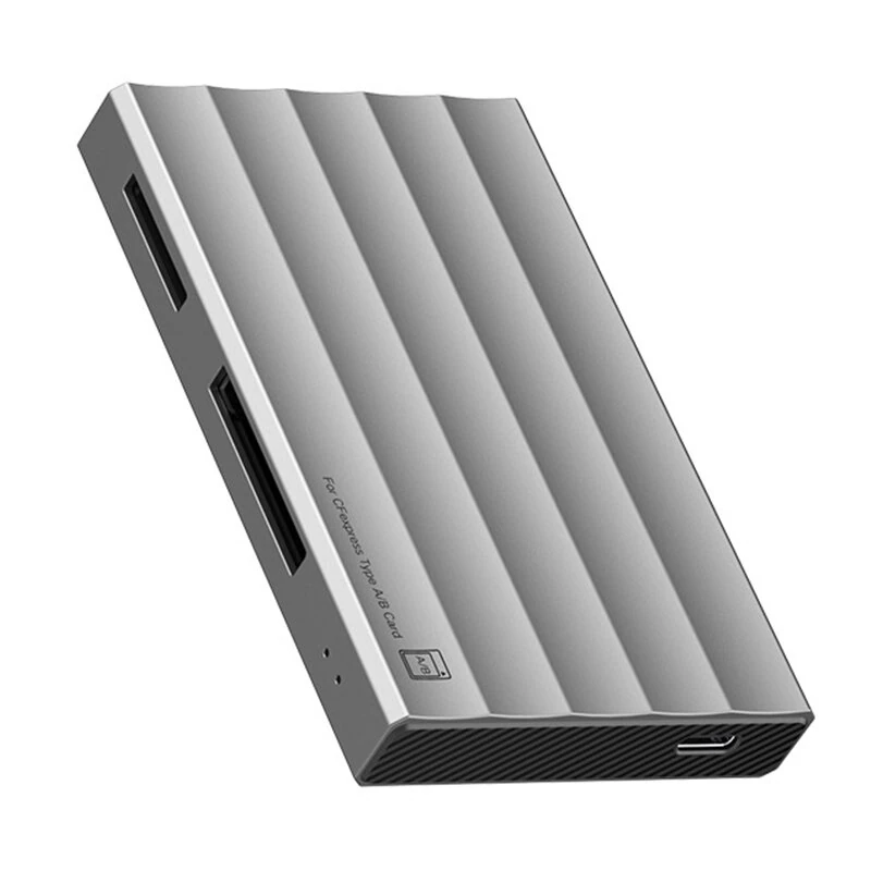 X0250 4-in-1 USB3.2 Gen2 Type-C Card Reader 10Gbps High Speed CFeA/CFeB/SD4.0/TF Card Reader Support 2TB Capacity Aluminum Alloy Heat Dissipation Card Reader — Pricio