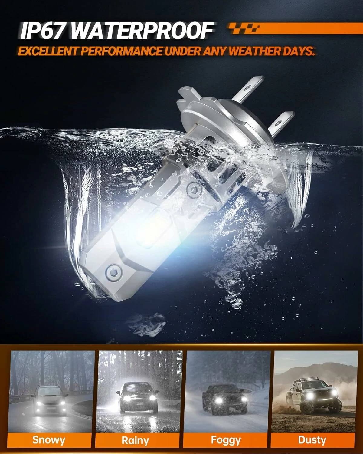 X3S H7 LED Car Headlight Modification Parts Automotive Front Light — view 7