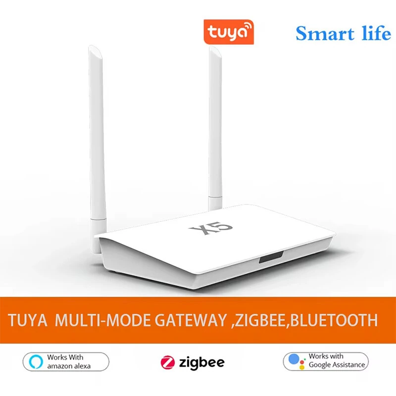 X5 Tuya Smart Zigbe 3.0 Gateway bluetooth Hub with Network Cable Socket Wired Connection Smart Life Voice Control with Alexa Google Home — view 3