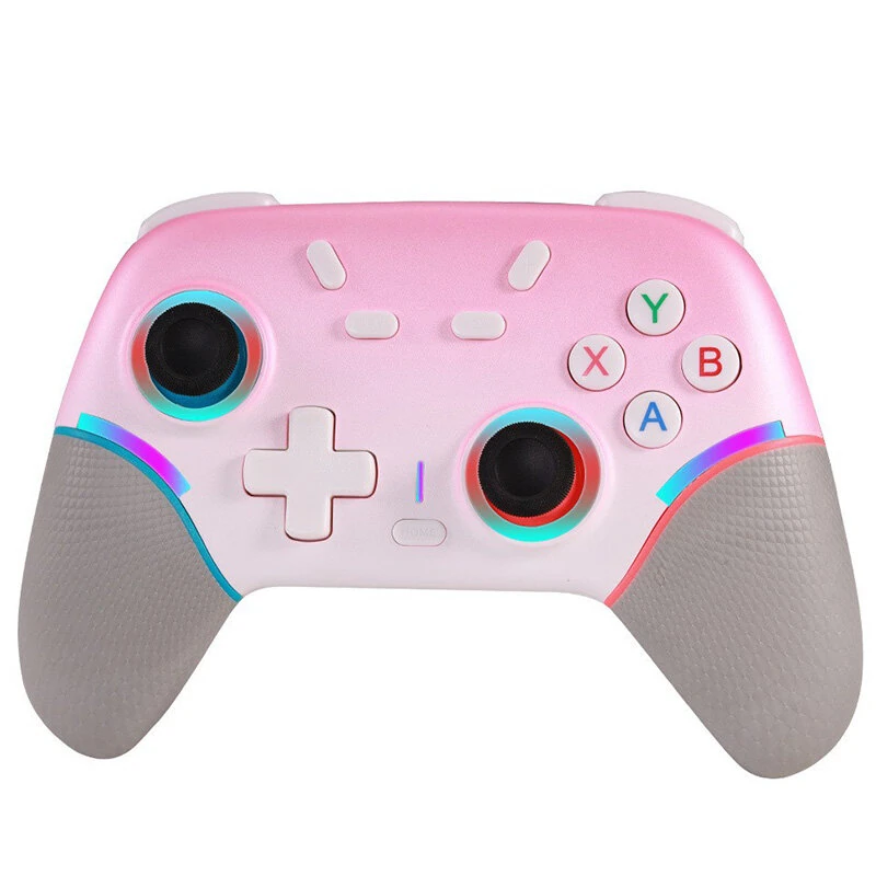 X9 Tri-mode Wireless Gaming Controller with RGB Lighting Programmable Back Buttons Dual Vibration for PC Switch iOS Android PS3 Gamepad — view 4