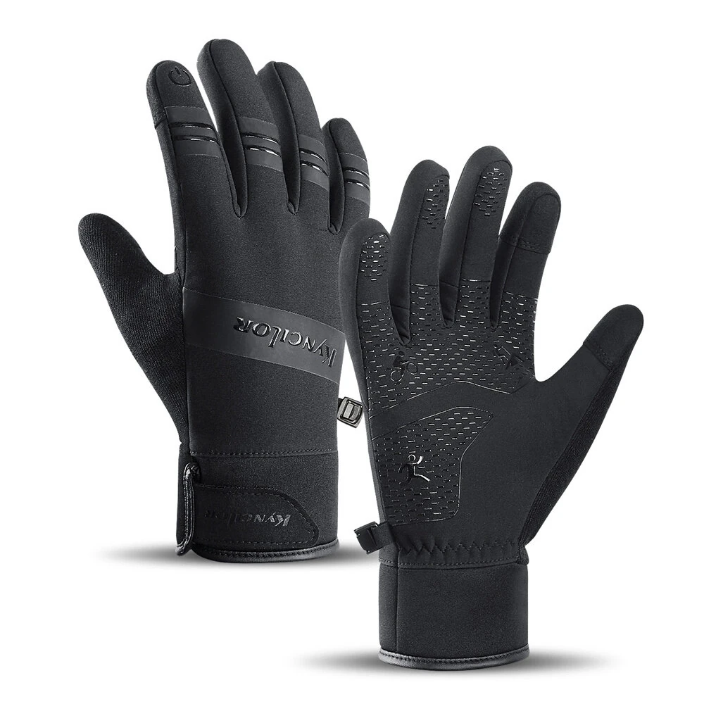 XANES 3M Thick Winter Cycling Gloves for Men Women Waterproof Touchscreen Fleece Warm Motorcycle Gloves for Outdoor Sports — XANES