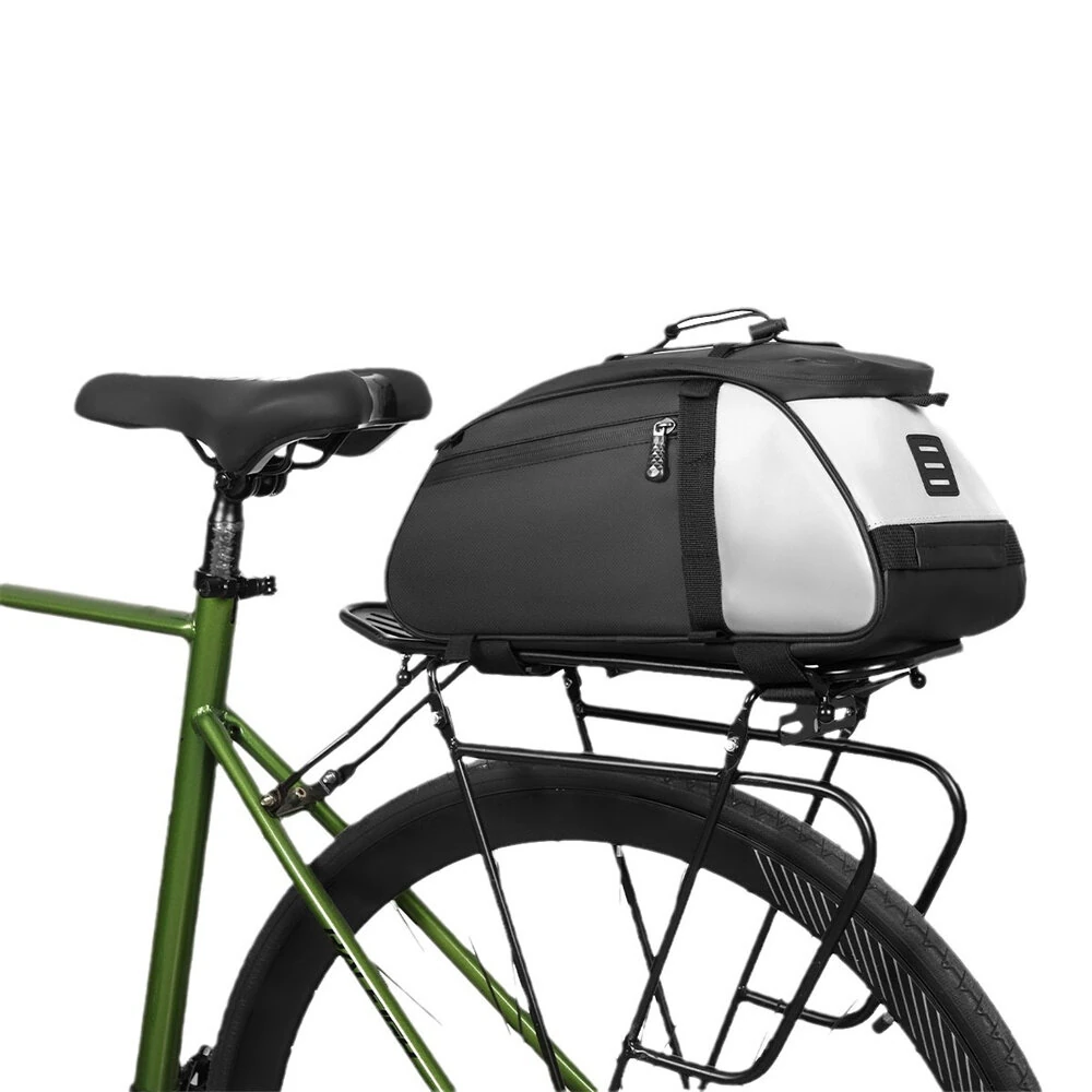 XANES 4L Bicycle Pannier Bag Multi-Purpose Wear-resistant Bike Rear Rack Bag Night Reflective Cycling Camel Bag for MTB — view 2