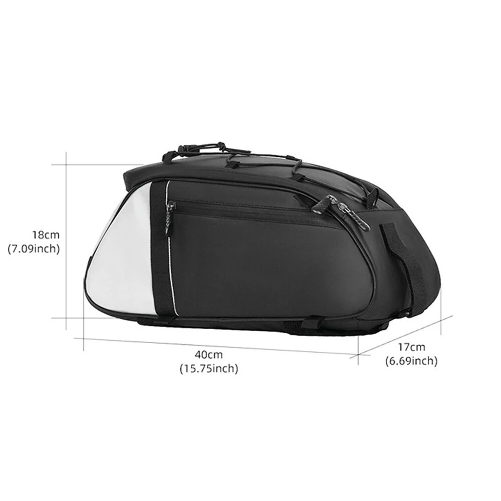 XANES 4L Bicycle Pannier Bag Multi-Purpose Wear-resistant Bike Rear Rack Bag Night Reflective Cycling Camel Bag for MTB — view 4