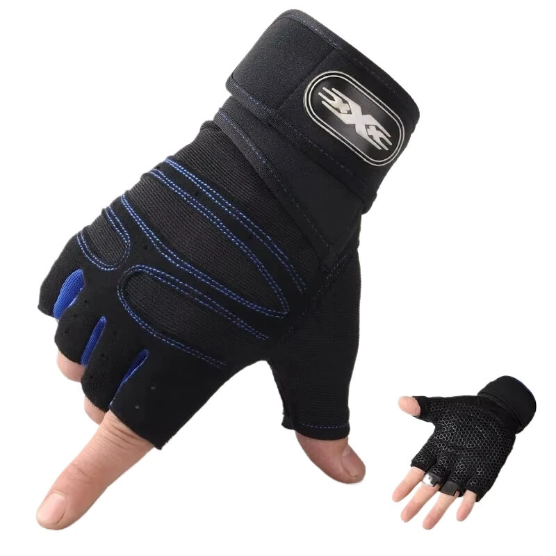 XANES Cycling Gloves Fitness Weight Lifting Wristband Half Finger Gloves Body Building Training Sports Exercise Gloves — view 2